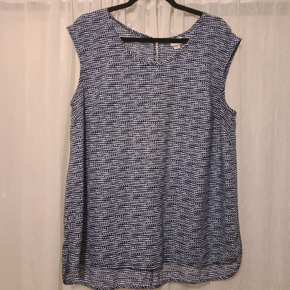 3 for $20 Sale! Merona Blue and White tank top